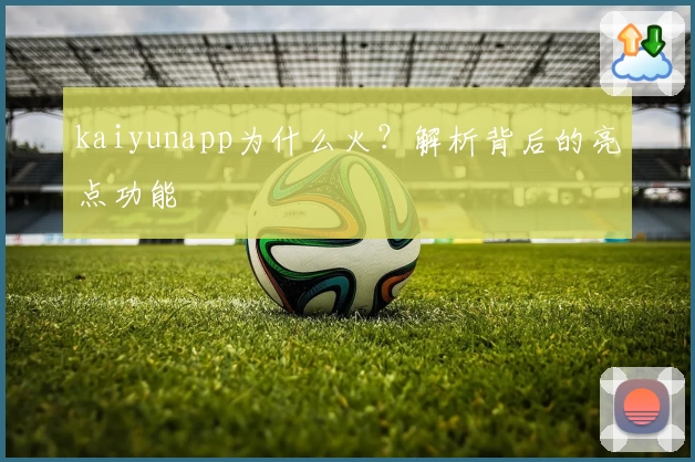 kaiyunapp为什么火？解析背后的亮点功能